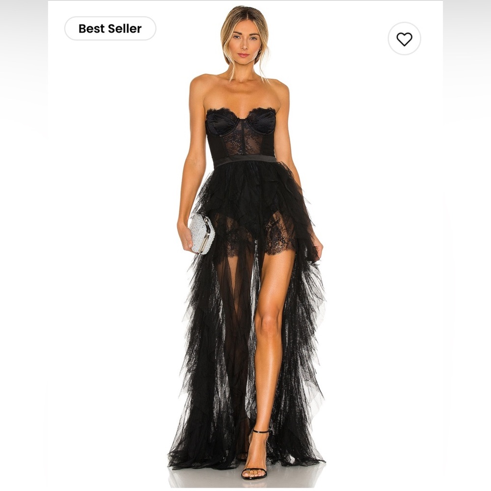 For Love and Lemons Black Tulle Dress